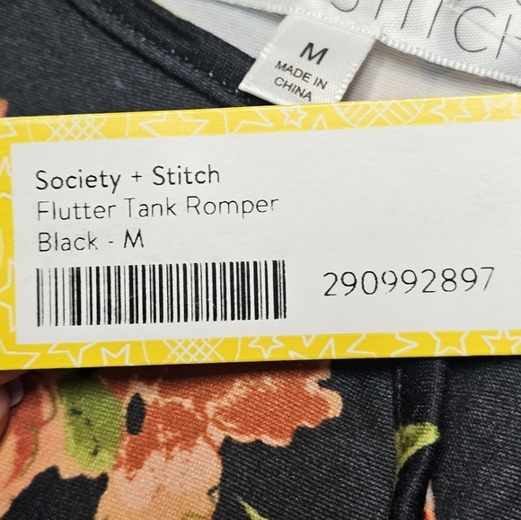Stitch Fix Society & Stitch Flutter Tank Romper - Picture 7 of 9